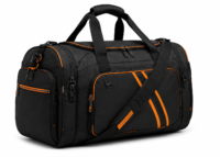 Waterproof Nylon Travel Duffel Bag with Shoe Compartment