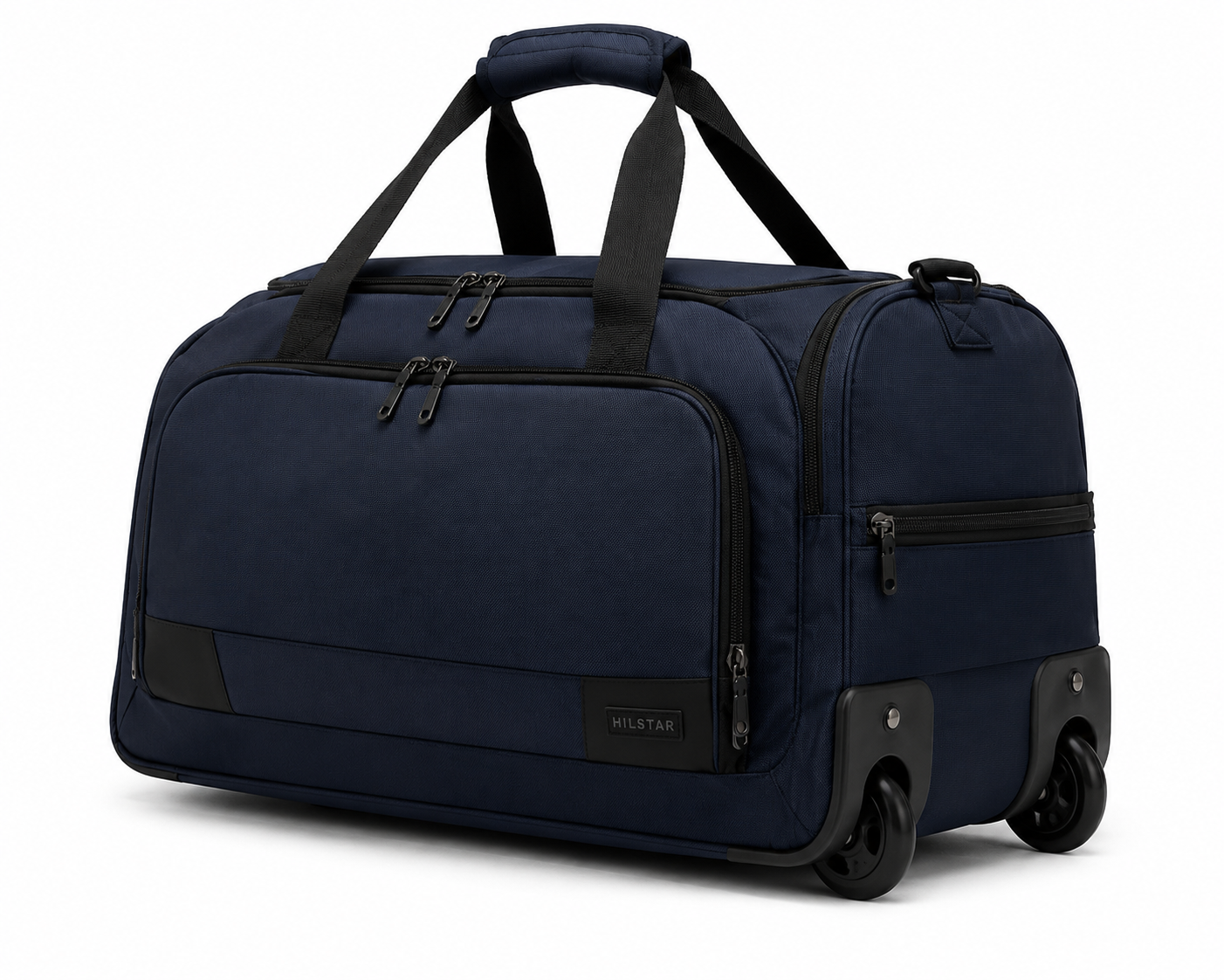 Waterproof Rolling Travel Duffel Bag with Wheels – Navy Blue