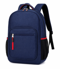 Waterproof Nylon School Backpack – Blue