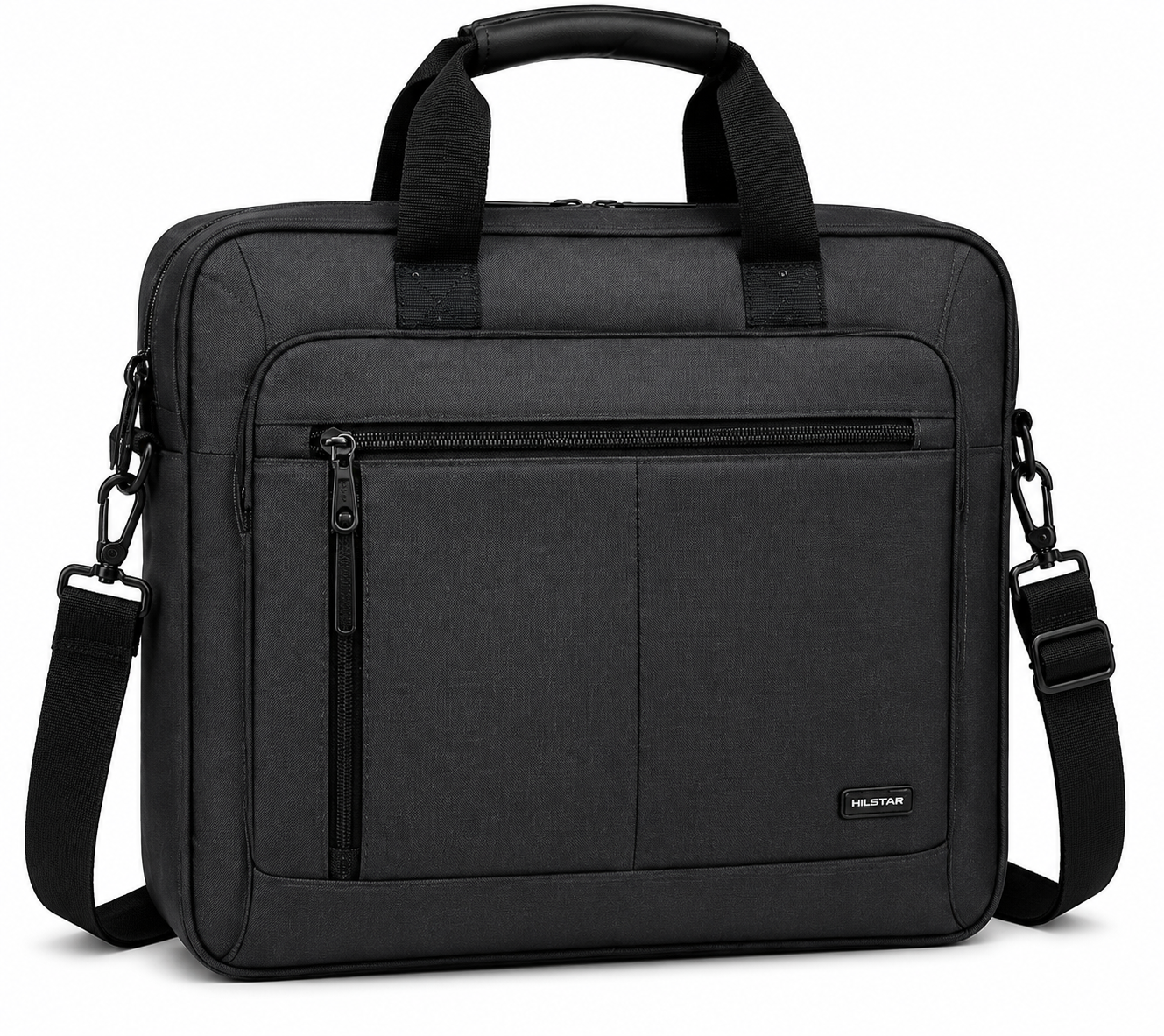 Executive Waterproof Nylon Office Laptop Bag - Dark Grey