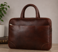 Slim Leather Laptop Sleeve Bag
