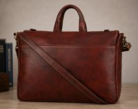 Luxury Leather Messenger Bag
