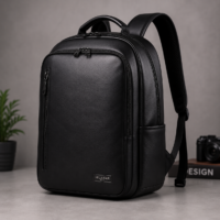 Minimalist Urban Leather Backpack